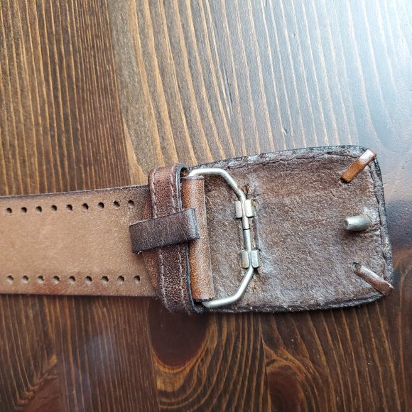 Sean John Brown Genuine Leather Buckle Belt - Picture 4 of 4